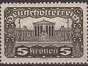 Austria 1919 Architecture 5 Kronen Multicolor Scott 223